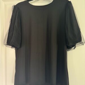 Cato Black Boxy Short Sleeve Tee